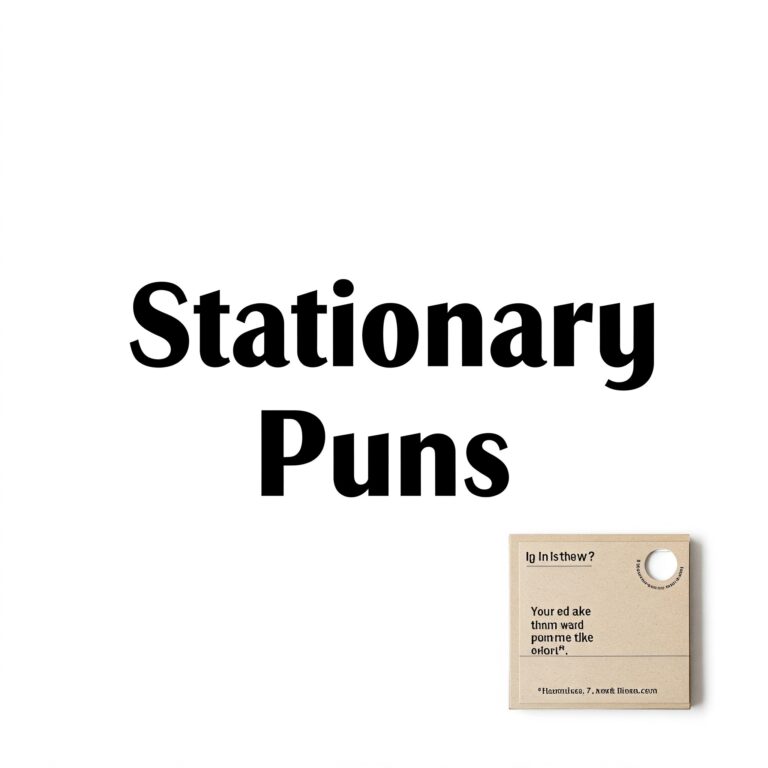 Office Supply and Stationary Puns