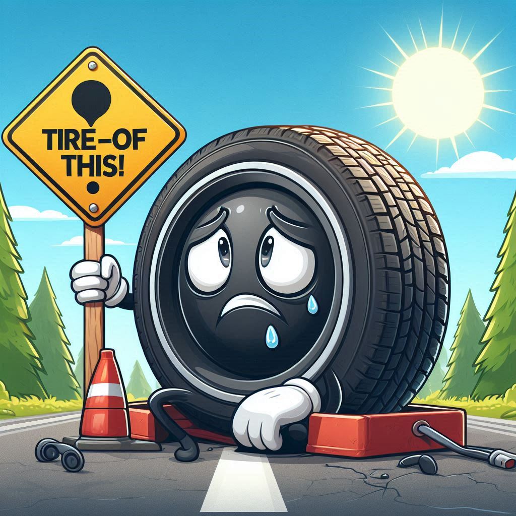 Clever Flat Tire Puns