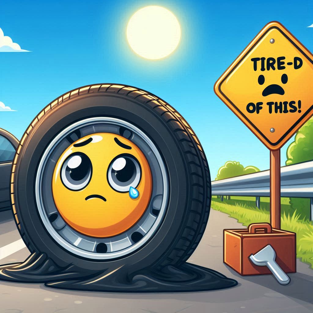 Rare Flat Tire Puns