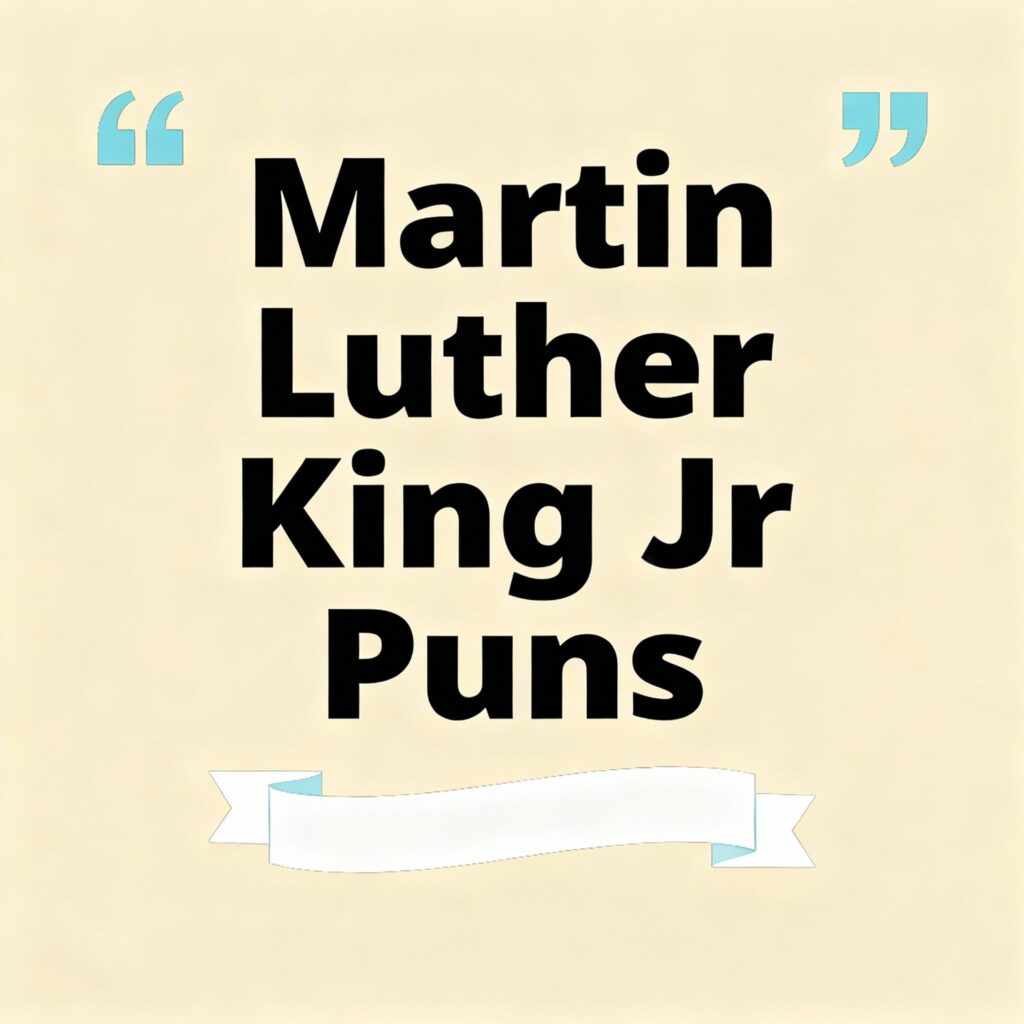 Martin Luther King Jr Puns